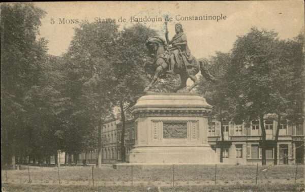 Mons Hainaut Statue de Baudouin de Constantinople