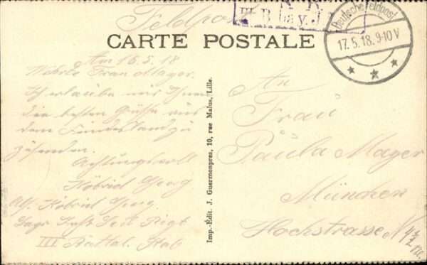 Tourcoing 59 Feldpost Grand Place Jour de Marche, Ma – Bild 2