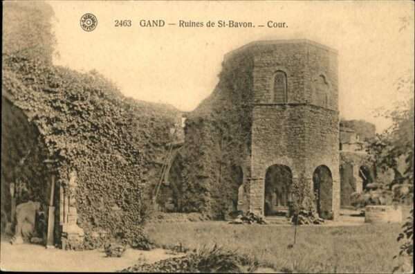 Gand Belgien Ruines de St.-Bavon Cour