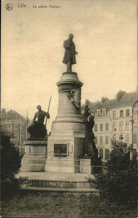 Lille Antwerpen Statue Pasteur Feldpost