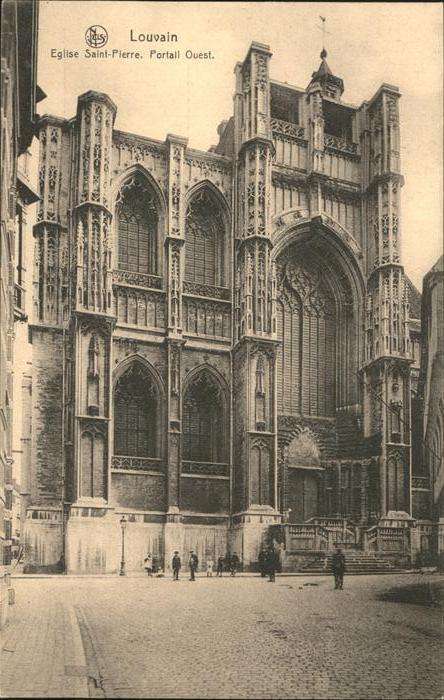 Louvain Flandre Eglise Saint Pierre Portail Quest