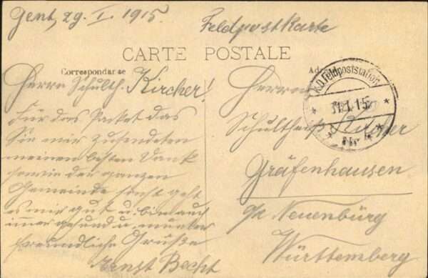 Gand Belgien Le Palais de Justice Feldpost – Bild 2