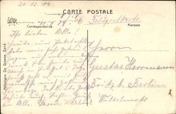 Gand Belgien La Nouvelle Universite Feldpost – Bild 2