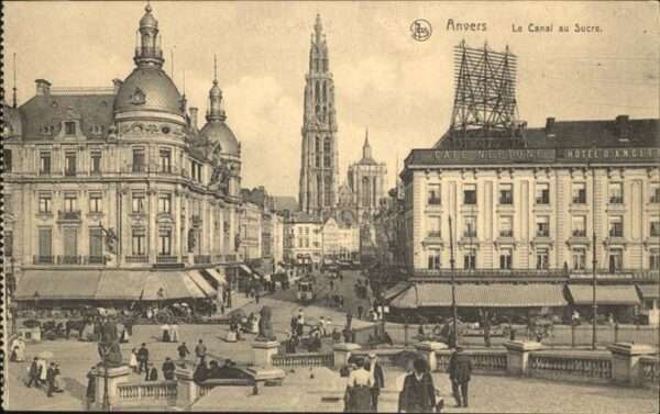 Anvers Antwerpen Canal au Sucre Feldpost
