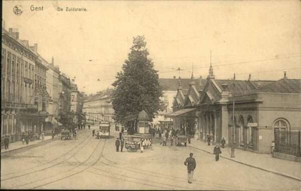 Gent Gand Flandre De Zuldstatie Strassenbahn, Feldpost