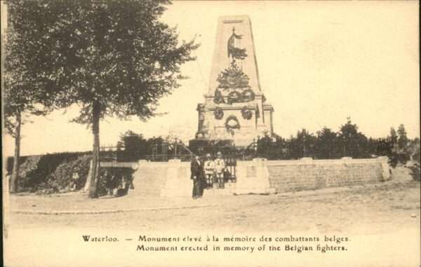 Waterloo Wallon Monument memoire des combattants belges