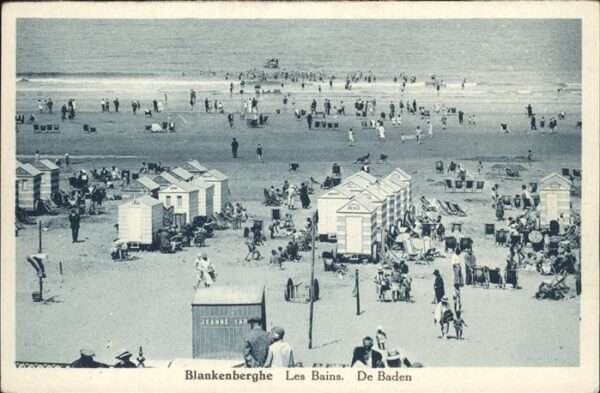 Blankenberghe Bains Baden, Strand