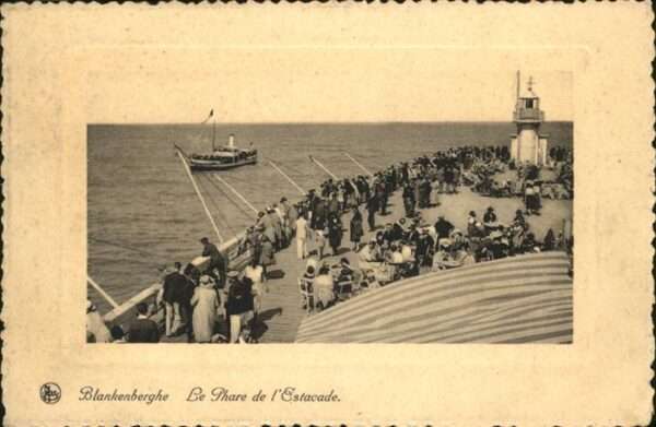Blankenberghe Phare de l Estacade Angler