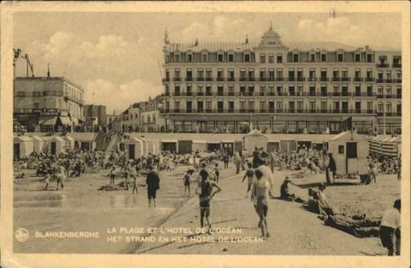 Blankenberghe Plage Hotel de L Ocean, Strand