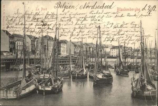 Blankenberghe Port Segelschiffe