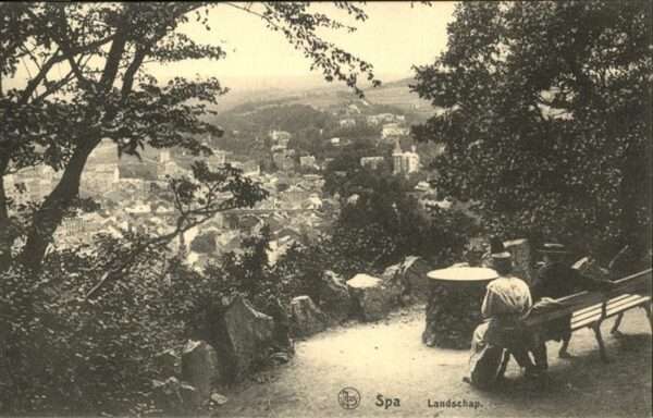 Spa Liege Landschap Bank Aussicht