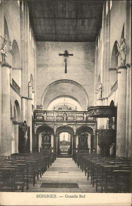Soignies Hainaut Grande Nef Kirche, Kreuz