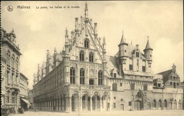 Malines Mechelen Flandre LLa Poste les halles et la musee