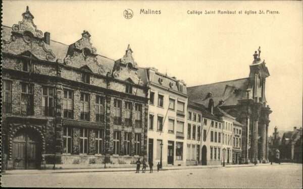 Malines Mechelen Flandre College Saint Rombaut et eglise St. Pie
