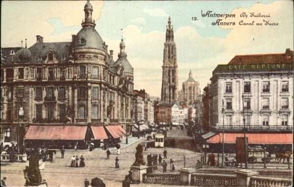 Antwerpen Anvers Canal au Sucre Strassenbahn