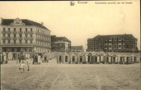 Knocke-sur-Mer Gedeeltelijk aanzicht van het Strand