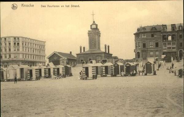 Knocke-sur-Mer Den Vuurtoren en het Strand