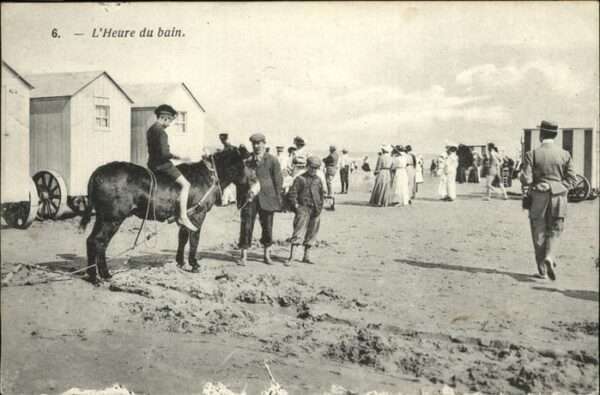Knocke-sur-Mer [handschriftlich] Strand, Pferd