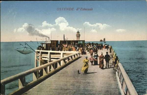 Ostende Oostende Estacade Steg, Feldpost