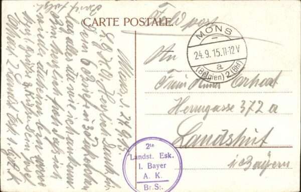 Ostende Oostende Plage Heure des Bains, Feldpost – Bild 2