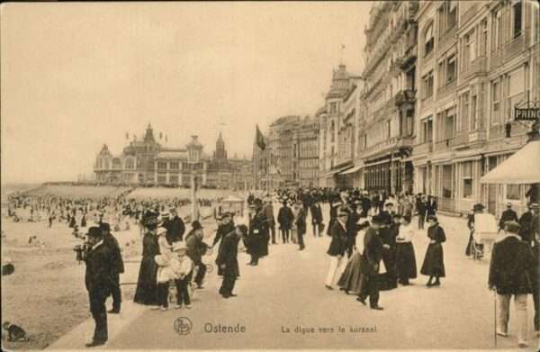 Ostende Oostende Digue vers le Kursaal