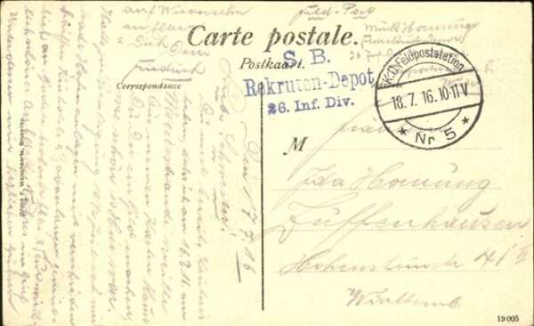 Ostende Oostende Balgneuses Cabines, Feldpost – Bild 2