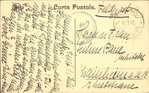 Ostende Oostende Sur la plage Feldpost – Bild 2