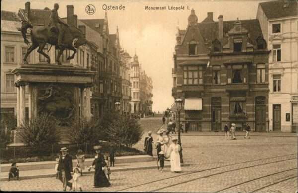 Ostende Oostende Monument Leopold I.