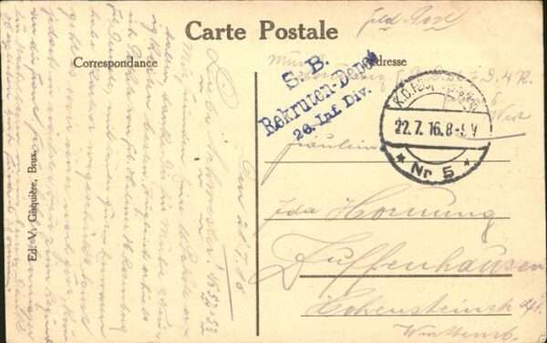 Ostende Oostende Place d Armnes Feldpost – Bild 2
