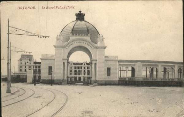 Ostende Oostende Royal Palace Hotel Strassenbahnschienen