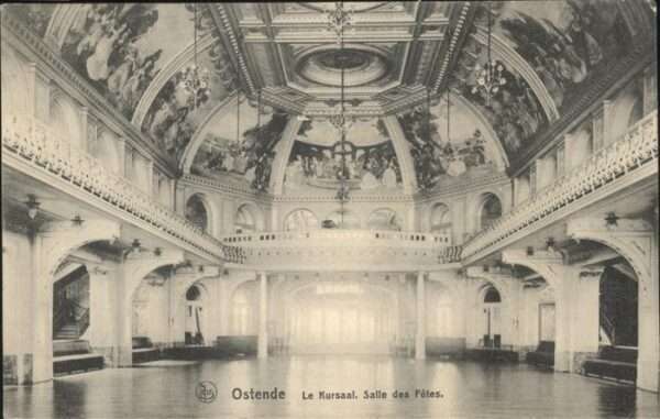 Ostende Oostende Kursaal Salle des Fotes. Feldpost