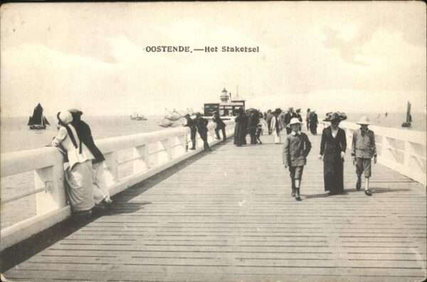 Oostende Ostende Het Staketsel Steg