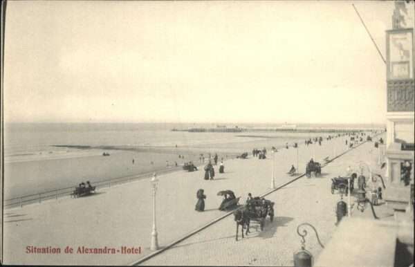 Ostende Oostende Situation de Alexandra Hotel Pferdekuts