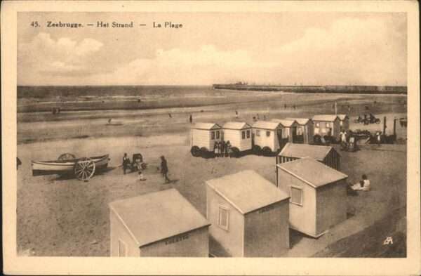 Zeebrugge West-Vlaanderen Strand Plage, Boot