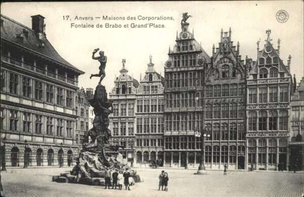 Anvers Antwerpen Maisons des Corporations Grand Place, F