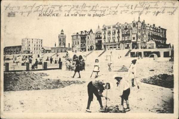 Knocke-sur-Mer vie sur la plage