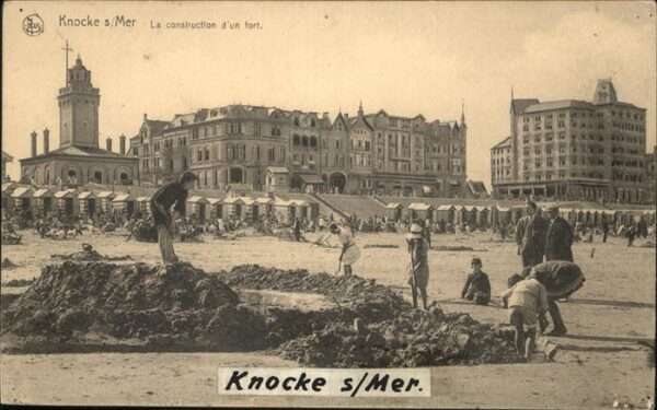 Knocke-sur-Mer construction d un fort
