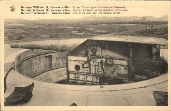 Knocke-sur-Mer Batterie Wilhelm II. Canons