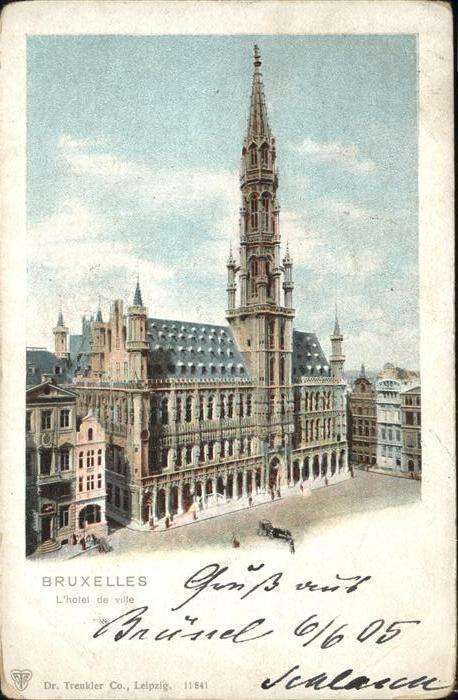 Bruxelles Bruessel hotel de ville