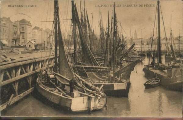 Blankenberghe Port Schiffe, Hafen