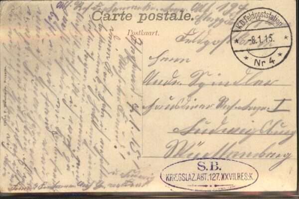 Ostende Oostende bains Kabinen, Feldpost – Bild 2