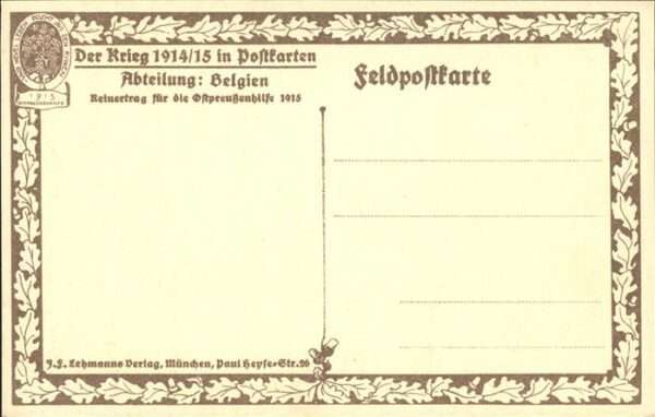 Bruges BRUGGE Belgie Sablonstrasse Feldpostkarte – Bild 2