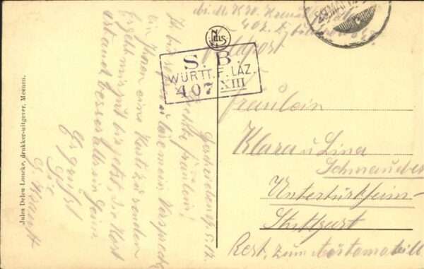 Meenen West-Vlaanderen Vlasnijverheid Feldpost – Bild 2