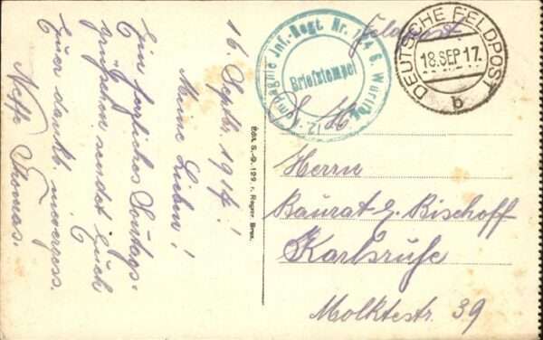 Saint-Nicolas Oost-Vlaanderen Rue Prince Albert Feldpost – Bild 2