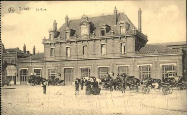 Douai 59 Gare Pferdekutschen, Feldpost