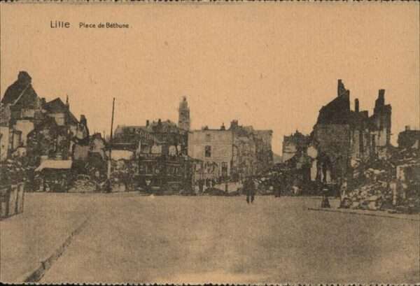 Lille Antwerpen Place de Bethune Ruinen