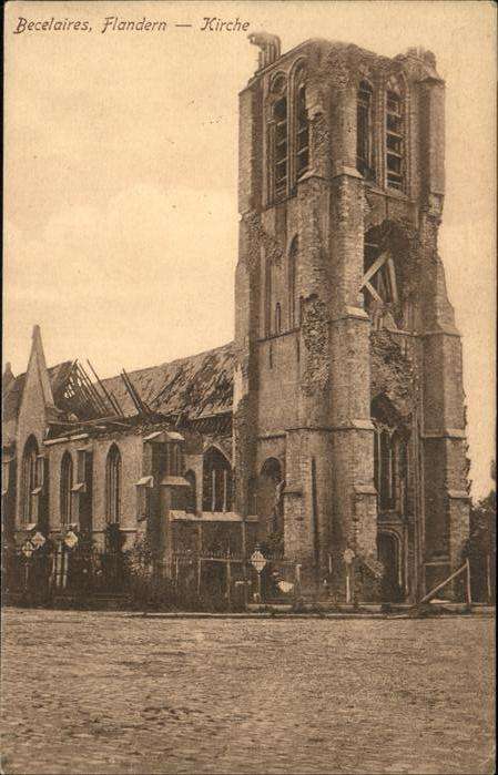 Becelaere Becelaires Flandern, Kirche, Feldpost,