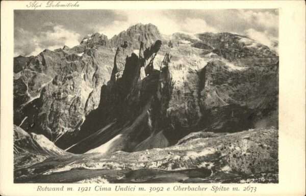 Oberbacher Spitze Rotwand
Cima Undici
