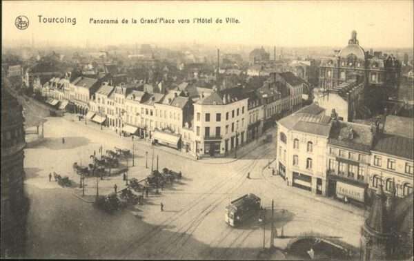 Tourcoing 59 panorama de la Grand`Place
vers L_Hote