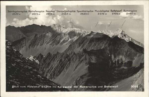 Hafelekarspitze Karwendel Rumerspitze Bettelwurf